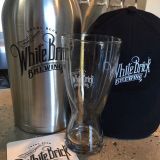 White Brick Brewing merchandise available.
